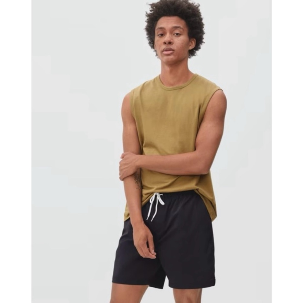 Everlane The ReNew Swim Short Trunks Drawstring Bathing Suit Sz L